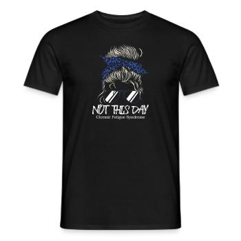 Not Today Chronic Fatigue Syndrome - Men's T-Shirt - black - Front - AI Model Male 178 light (178cm)