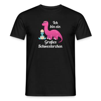 Best Sister Stolze Schwester Großes Schwesterchen - Männer T-Shirt - Schwarz - Vorne - AI Model Male 178 light (178cm)
