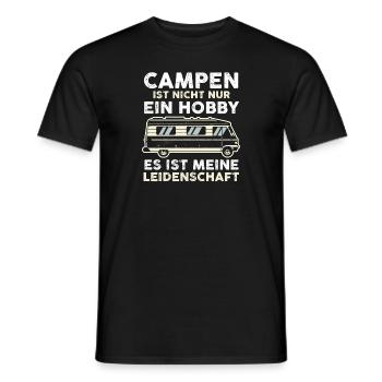 Wohnmobil Wohnwagen Camper Camping - Männer T-Shirt - Schwarz - Vorne - AI Model Male 178 light (178cm)
