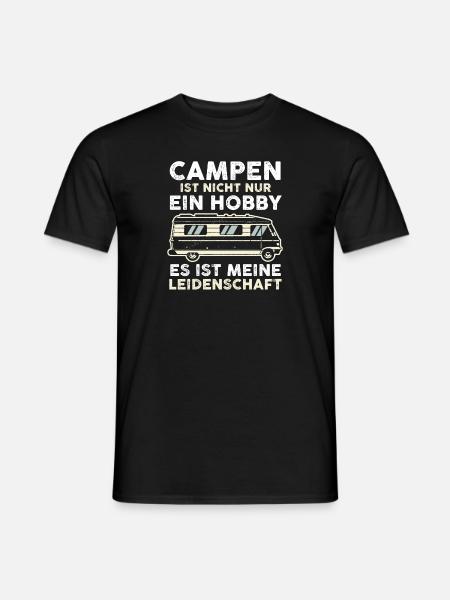 Wohnmobil Wohnwagen Camper Camping - Männer T-Shirt - Schwarz