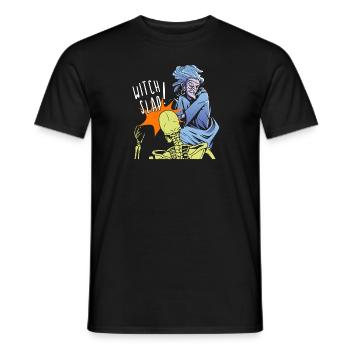 Witch Slap - Halloween Fun - Männer T-Shirt - Schwarz - Vorne - AI Model Male 178 light (178cm)