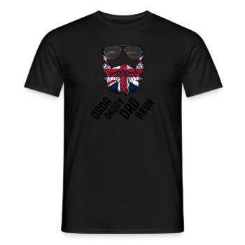 Barbe Papa Bruh Fête des Pères Patriotic United - T-shirt homme - noir - Devant - AI Model Male 178 light (178cm)