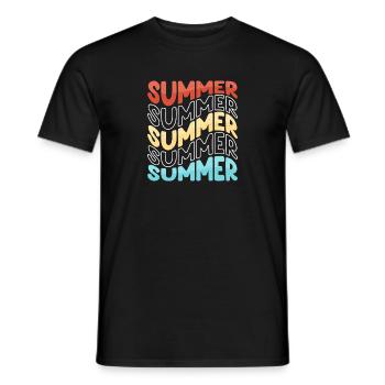 Summer - Männer T-Shirt - Schwarz - Vorne - AI Model Male 178 light (178cm)