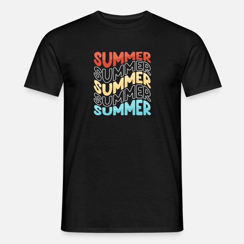 Summer - Männer T-Shirt - Schwarz