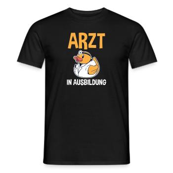 Mediziner Rettungssanitäter Notarzt Arzt - Männer T-Shirt - Schwarz - Vorne - AI Model Male 178 light (178cm)
