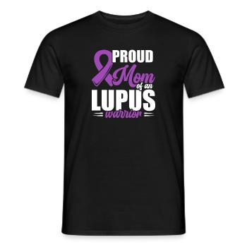 Lupus Awareness Stolze Mutter Eines Lupus-kriegers - Männer T-Shirt - Schwarz - Vorne - AI Model Male 178 light (178cm)