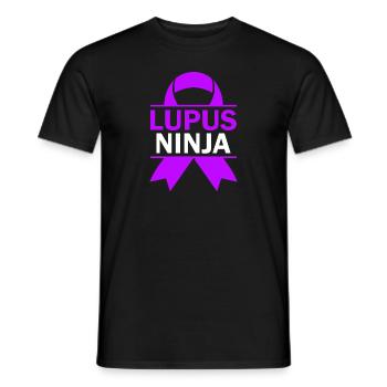 Lupus-bewusstsein Lupus-krieger - Männer T-Shirt - Schwarz - Vorne - AI Model Male 178 light (178cm)