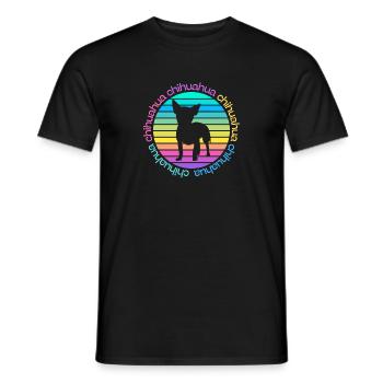 Chihuahua - un modèle pour les amateurs de chiens chiala - T-shirt homme - noir - Devant - AI Model Male 178 light (178cm)