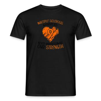 Ms-conscience débarrassons-nous de la sclérose en plaques - T-shirt homme - noir - Devant - AI Model Male 178 light (178cm)