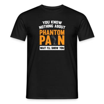 Lustiges Amputation und Beinprothesen - Männer T-Shirt - Schwarz - Vorne - AI Model Male 178 light (178cm)