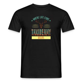 Lustiges Taxidermie und Tierpräparator Taxidermist - Männer T-Shirt - Schwarz - Vorne - AI Model Male 178 light (178cm)
