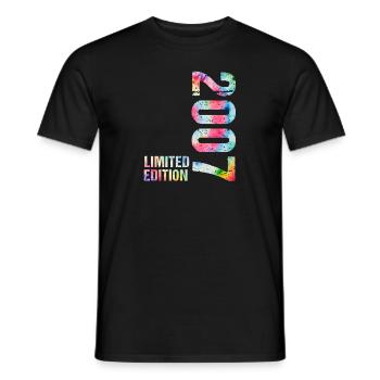 18 JAHRE 18. GEBURTSTAG LIMITED EDITION 2007 - Männer T-Shirt - Schwarz - Vorne - AI Model Male 178 light (178cm)