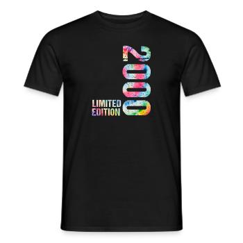 18 JAHRE 18. GEBURTSTAG LIMITED EDITION 2000 - Männer T-Shirt - Schwarz - Vorne - AI Model Male 178 light (178cm)