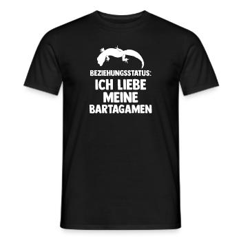 Reptilien Bartagame Bartagamen - Männer T-Shirt - Schwarz - Vorne - AI Model Male 178 light (178cm)