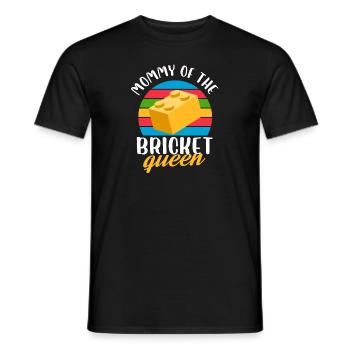 Maman de la reine des briques - T-shirt homme - noir - Devant - AI Model Male 178 light (178cm)