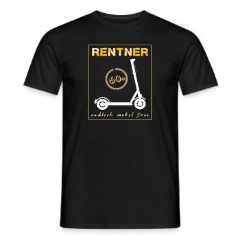 Rentner mobil - Männer T-Shirt - Schwarz - Vorne - AI Model Male 178 light (178cm)