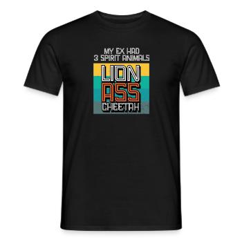 Lustiges Scheidung Glücklich Geschieden und - Männer T-Shirt - Schwarz - Vorne - AI Model Male 178 light (178cm)