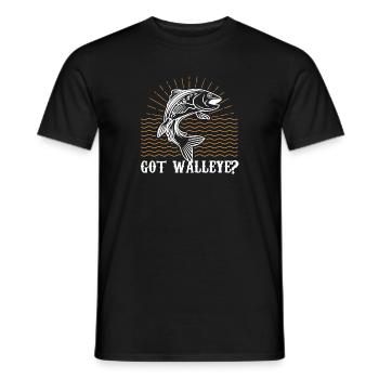 Got Walleye? Walleye Fishing - Men's T-Shirt - black - Front - AI Model Male 178 light (178cm)