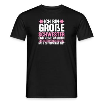 Familienmotiv Schwester - Männer T-Shirt - Schwarz - Vorne - AI Model Male 178 light (178cm)