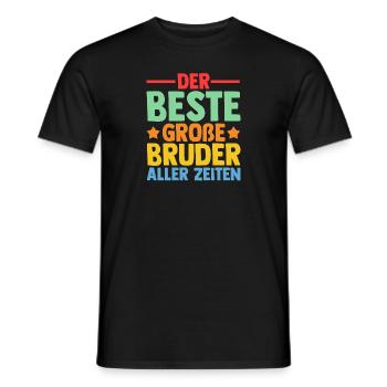 Der Beste Großer Bruder Aller Zeiten - Männer T-Shirt - Schwarz - Vorne - AI Model Male 178 light (178cm)
