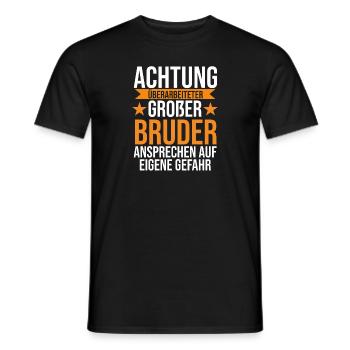 Familienmotiv Bruder - Männer T-Shirt - Schwarz - Vorne - AI Model Male 178 light (178cm)
