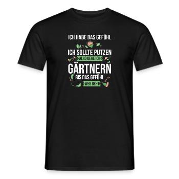 Gartenarbeit Hobbygärtner Garten Gärtner - Männer T-Shirt - Schwarz - Vorne - AI Model Male 178 light (178cm)