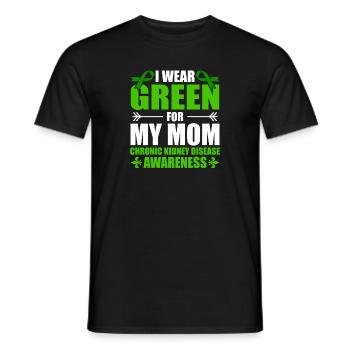 Ich Trage Grün Für Meine Mutter Chronische - Männer T-Shirt - Schwarz - Vorne - AI Model Male 178 light (178cm)