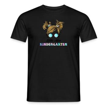 Little Miss Kindergarten Messy Bun Girl Retour à - T-shirt homme - noir - Devant - AI Model Male 178 light (178cm)