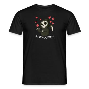 Liebe dich selbst - Selfcare - Männer T-Shirt - Schwarz - Vorne - AI Model Male 178 light (178cm)