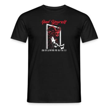 Love & Find your True Self - Fun - Männer T-Shirt - Schwarz - Vorne - AI Model Male 178 light (178cm)