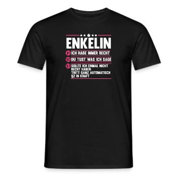 Enkelin - Männer T-Shirt - Schwarz - Vorne - AI Model Male 178 light (178cm)