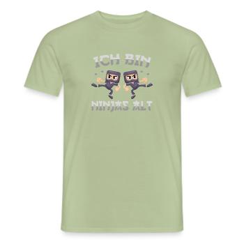 Dritter Geburtstag Kämpfer 2. Geburtstag Ninja - Männer T-Shirt - Sage - Vorne - AI Model Male 178 light (178cm)