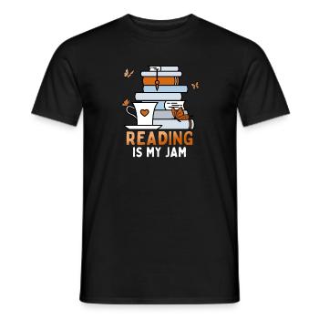 Lesen Ist Mein Hobby Buchliebhaber Lustiger - Männer T-Shirt - Schwarz - Vorne - AI Model Male 178 light (178cm)