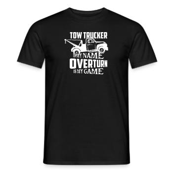 Tow trucker est mon nom renverser est mon jeu operato - T-shirt homme - noir - Devant - AI Model Male 178 light (178cm)