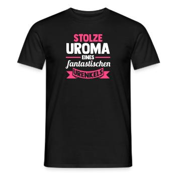 Urgroßmutter Uroma - Männer T-Shirt - Schwarz - Vorne - AI Model Male 178 light (178cm)