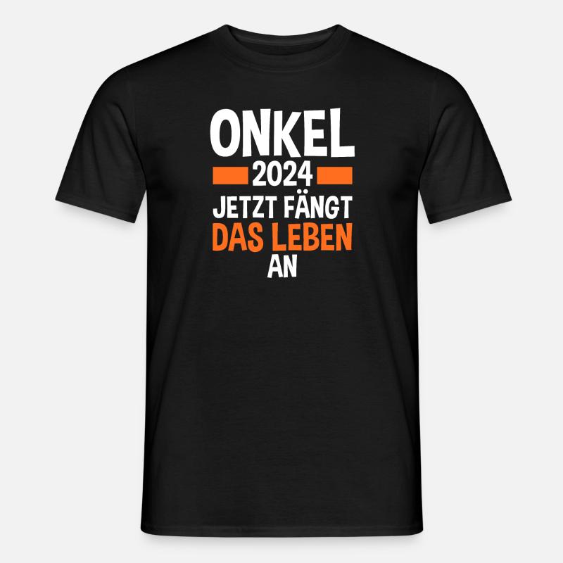 Werdender Onkel 2028 - Männer T-Shirt - Schwarz