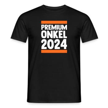 Werdender Onkel 2036 - Männer T-Shirt - Schwarz - Vorne - AI Model Male 178 light (178cm)