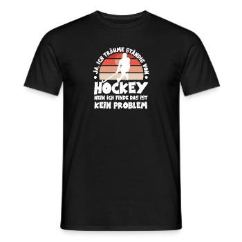 Hockey Träume Hallenhockey Hockeysport Spieler - Männer T-Shirt - Schwarz - Vorne - AI Model Male 178 light (178cm)