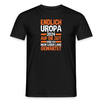 Werdender Uropa 2033 - Männer T-Shirt - Schwarz - Vorne - AI Model Male 178 light (178cm)