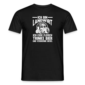 Landwirtschaft Bauer Landwirt - Männer T-Shirt - Schwarz - Vorne - AI Model Male 178 light (178cm)