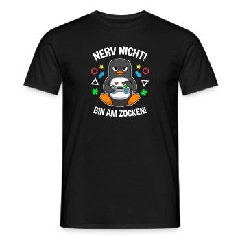 Controller Videospiel Zocker Gamer Computerspiel - Männer T-Shirt - Schwarz - Vorne - AI Model Male 178 light (178cm)