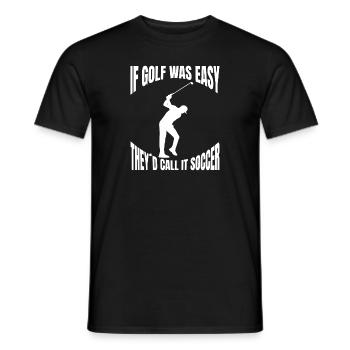 Golfspieler Golfsport Golf Golfverein Golfplatz - Männer T-Shirt - Schwarz - Vorne - AI Model Male 178 light (178cm)