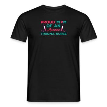 Stolzes Trauma Krankenschwester Mama - Männer T-Shirt - Schwarz - Vorne - AI Model Male 178 light (178cm)
