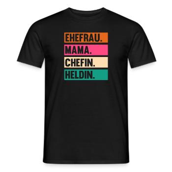 Arbeit Kollegen Mutter Mama Teamleiter Führungskra - Männer T-Shirt - Schwarz - Vorne - AI Model Male 178 light (178cm)