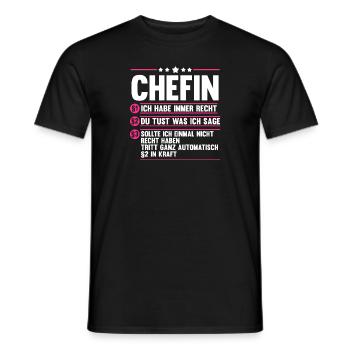 Arbeit Kollegen Büro Teamleiter Führungskraft Chef - Männer T-Shirt - Schwarz - Vorne - AI Model Male 178 light (178cm)