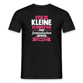 Geschwister Schwestern Schwester - Männer T-Shirt - Schwarz - Vorne - AI Model Male 178 light (178cm)