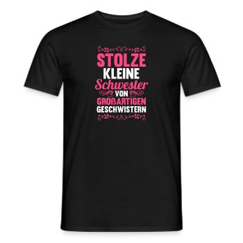 Geschwister Schwestern Schwester - Männer T-Shirt - Schwarz - Vorne - AI Model Male 178 light (178cm)