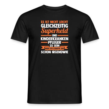 Pfleger Pflegekraft Kinderkrankenpfleger - Männer T-Shirt - Schwarz - Vorne - AI Model Male 178 light (178cm)