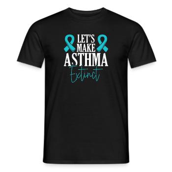 Lasst Uns Asthma Ausrotten Asthmakrieger - Männer T-Shirt - Schwarz - Vorne - AI Model Male 178 light (178cm)