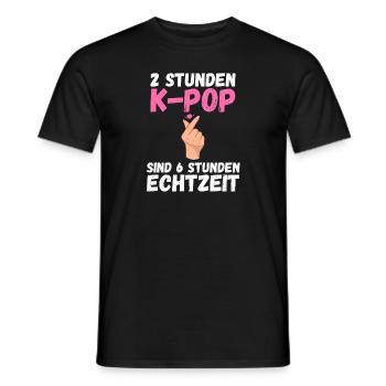Korea Musik Kpop - Männer T-Shirt - Schwarz - Vorne - AI Model Male 178 light (178cm)